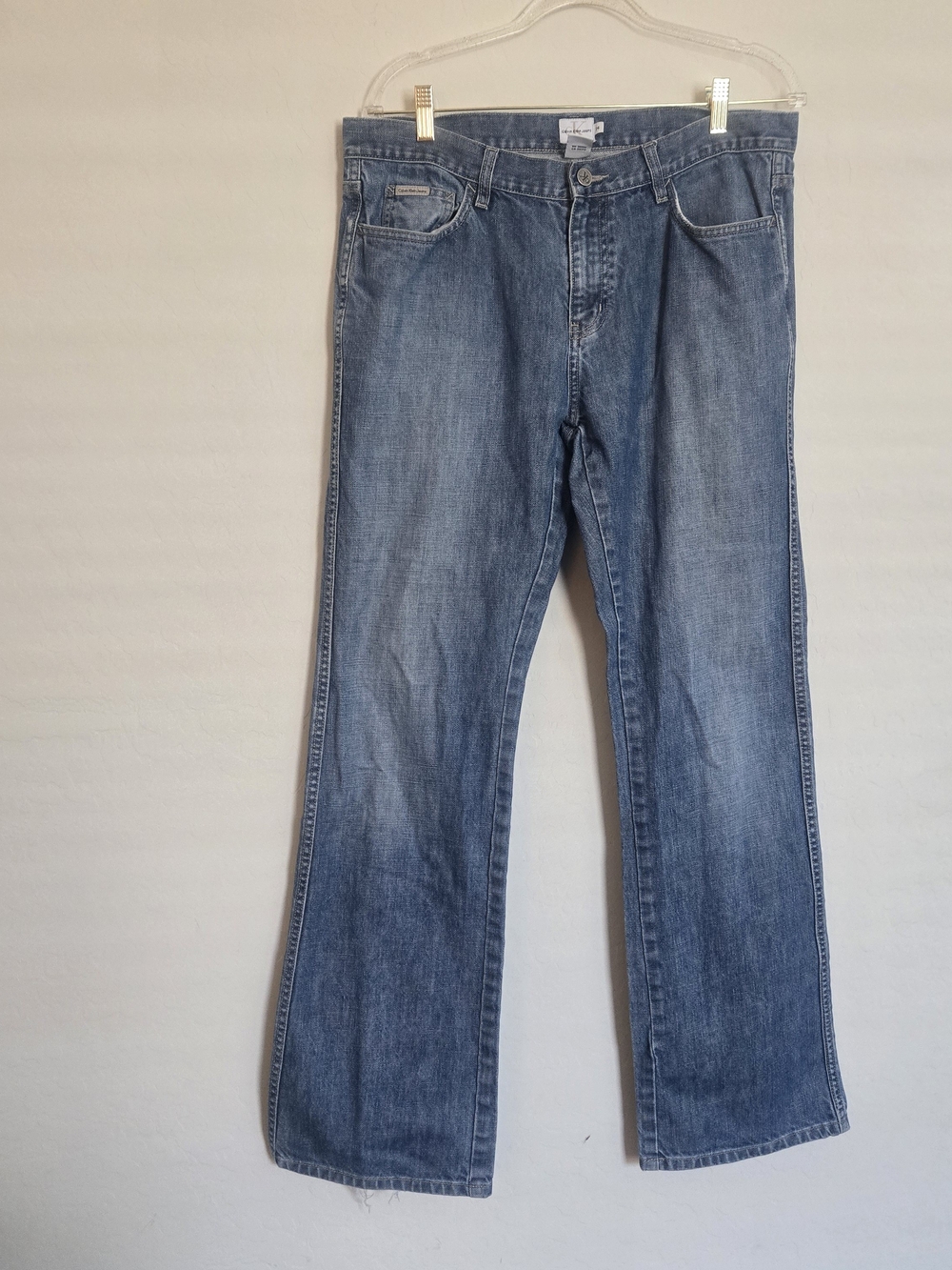 Vintage Calvin Klein Jeans Mens 34 Medium Wash Denim 100% Cotton Made in Macau